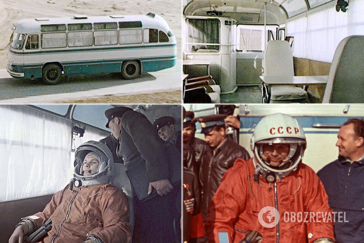 12 апреля 1961 года ЛАЗ-695Б отвез Гагарина и его товарищей к старту корабля "Восток-1"