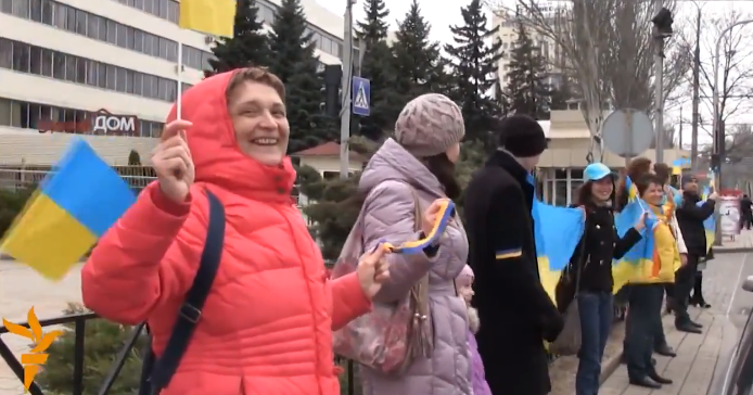 Митинг в Донецке, 2014 год