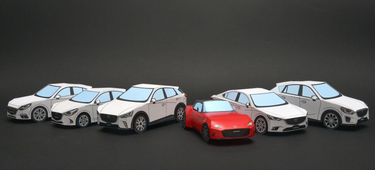 Колекція паперових моделей Mazda
