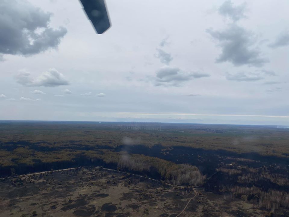 Пожежа в Чорнобильській зоні