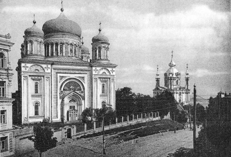 Разрушенная в 1928-1936 годах Десятинная церковь в Киеве