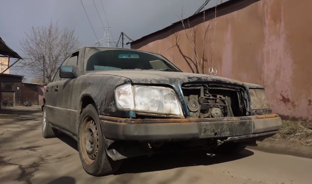 Б/у Mercedes W124 привели в чувства, чтобы продать за 35 копеек
