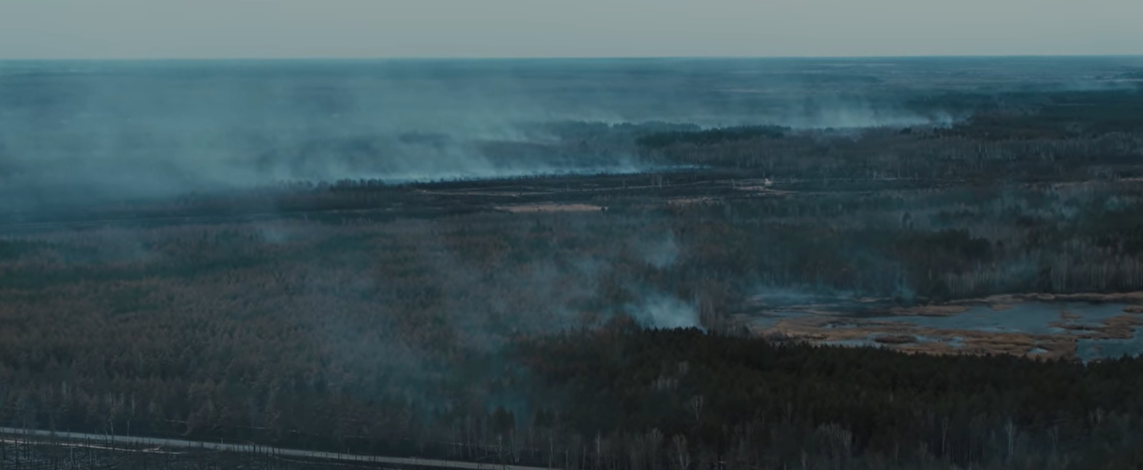 Последствия пожаров в Чернобыле