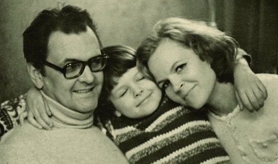 Юрій Яковлєв, його третя дружина Ірина Сергєєва і їх син Антон
