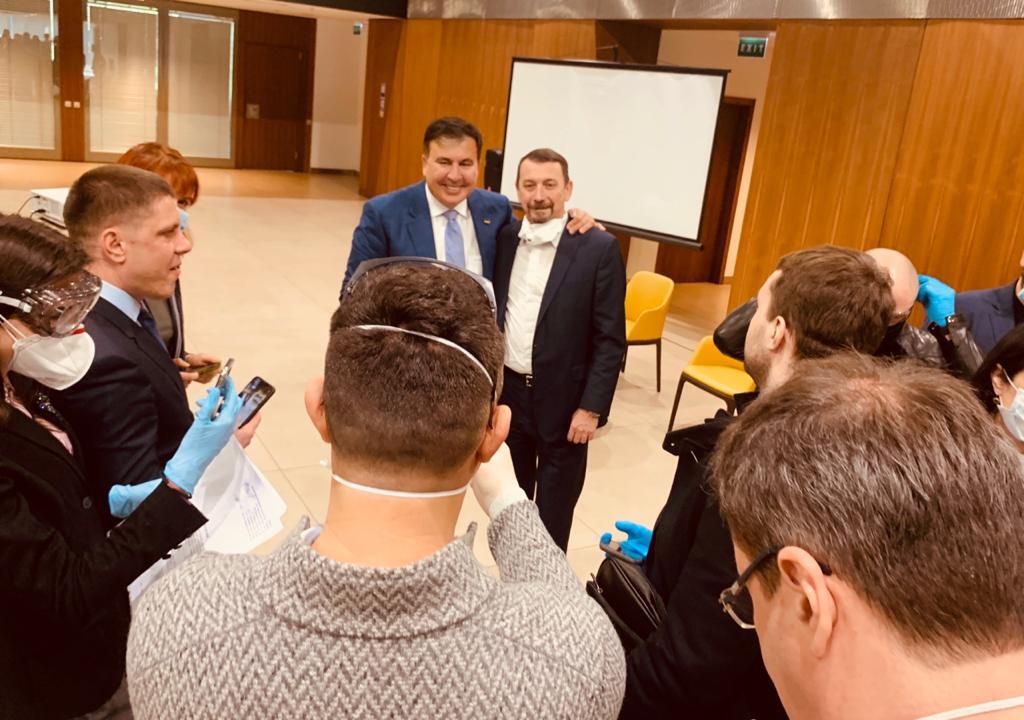 Встреча Михеила Саакашвили со "слугами"