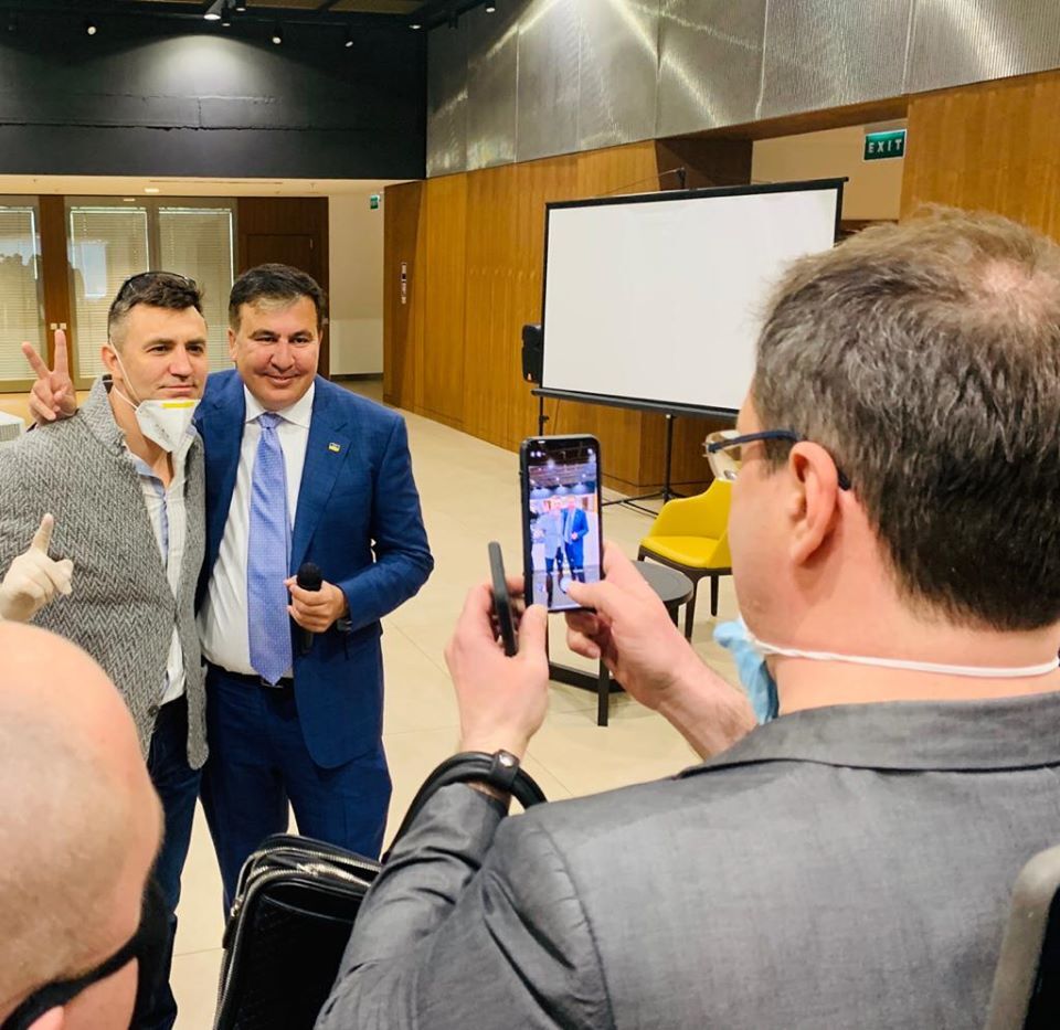 Встреча Михеила Саакашвили со "слугами"