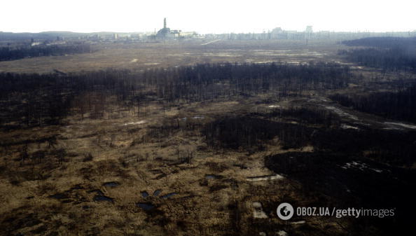 Пожежа в Чорнобильській зоні