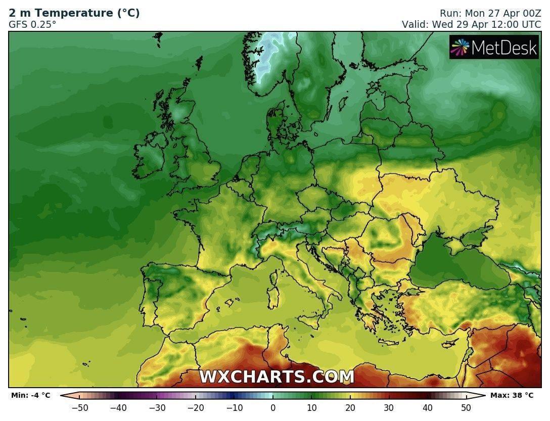 Прогноз погоди по Україні: без опадів, але з нічними заморозками