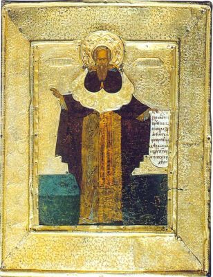 Преподобний Зосима Соловецький. Ікона кінця XVI століття