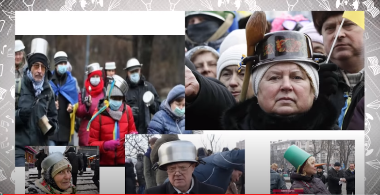 Учительница назвала кастрюли главным символом Майдана