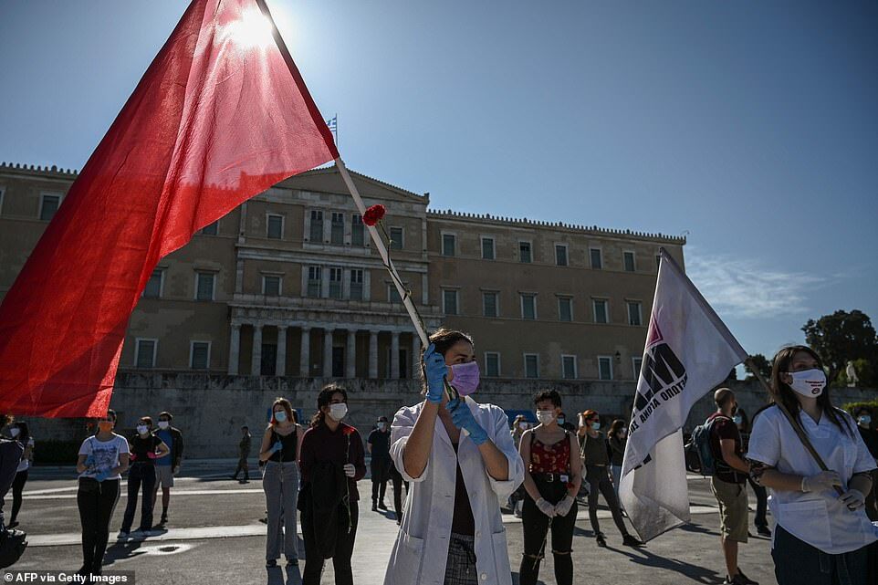 Протесты 1 мая в Греции