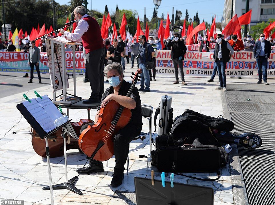 Протесты 1 мая в Греции