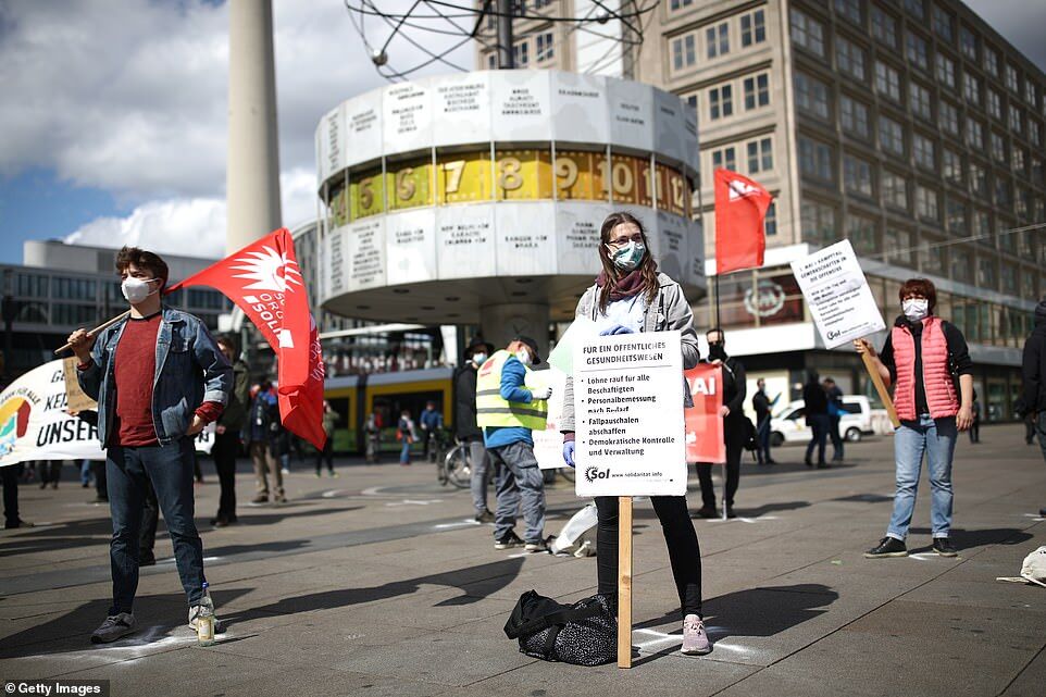 Протесты 1 мая в Германии