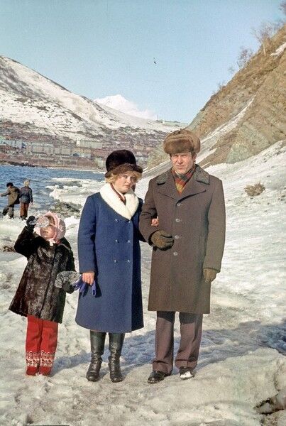 Татьяна Снежина с родителями