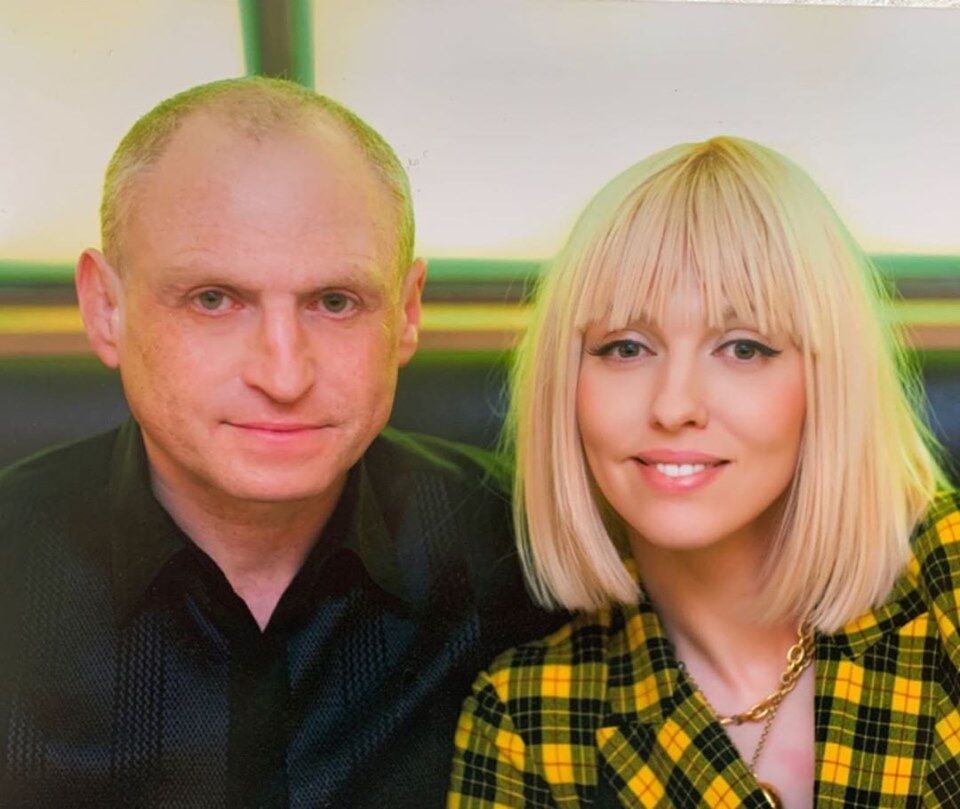 Оля Полякова с мужем