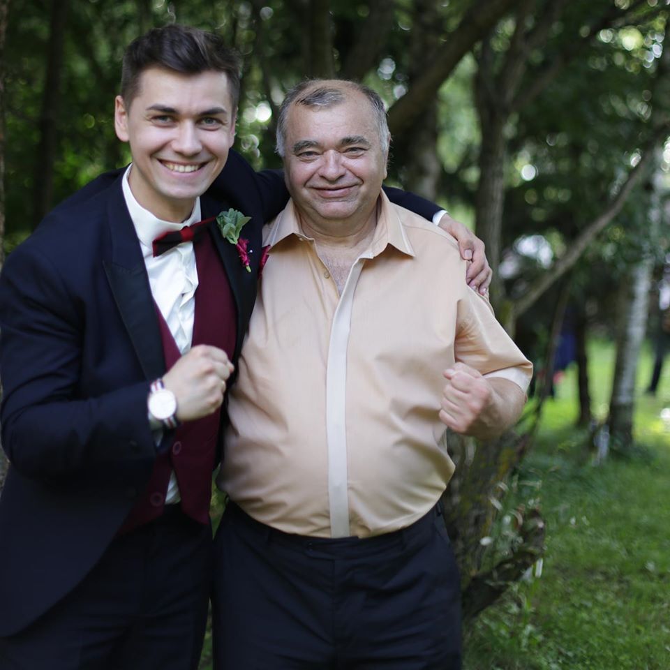 Леонид Шлыков с отцом