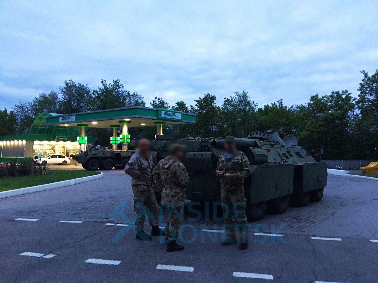 БТРи помічені в Донецьку