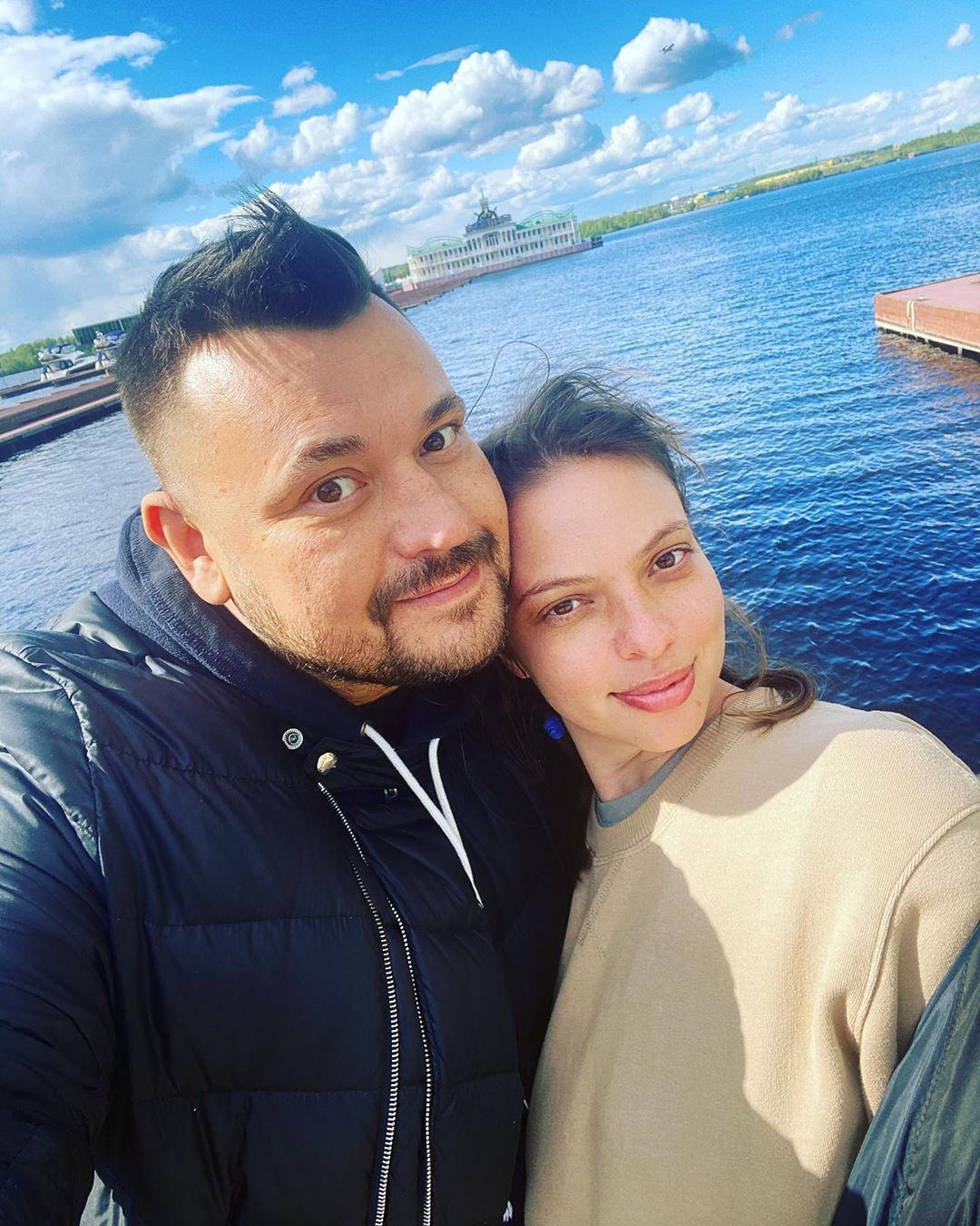 Сергей Жуков с женой