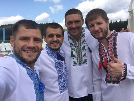Денис Беринчик, Александр Фока, Александр Усик и Сергей Ватаманюк