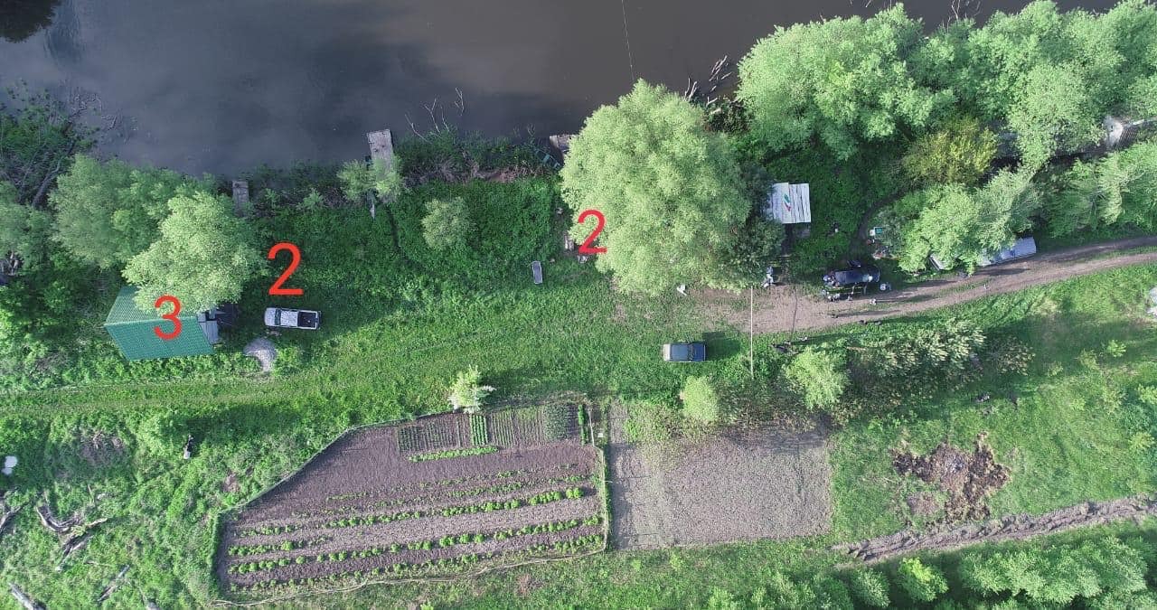 Аэроснимок места трагедии с полицейского квадрокоптера