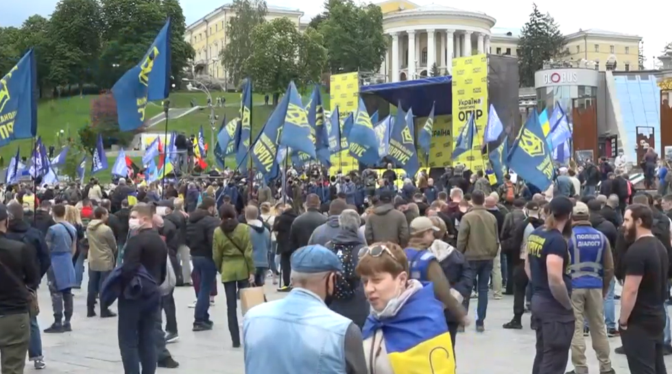 Акция "Стоп реванш" в Киеве