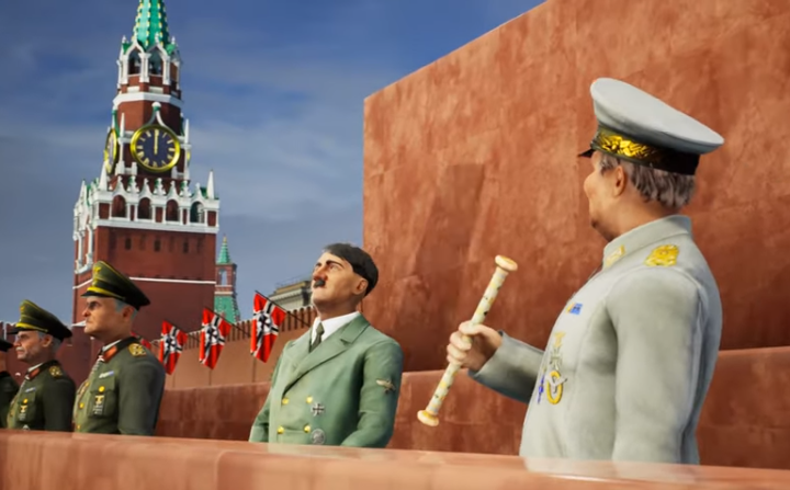 Кадры из игры о захвате Гитлером Москвы