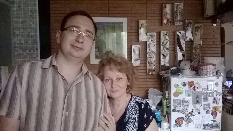 Николай Полозов с мамой Натальей