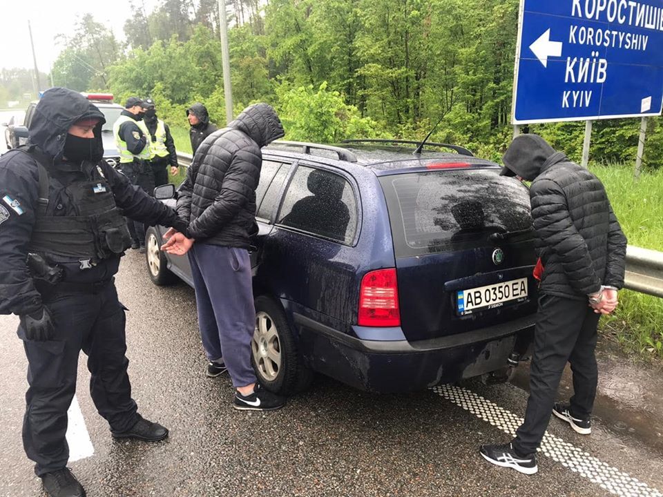 Задержание участников перестрелки в Броварах