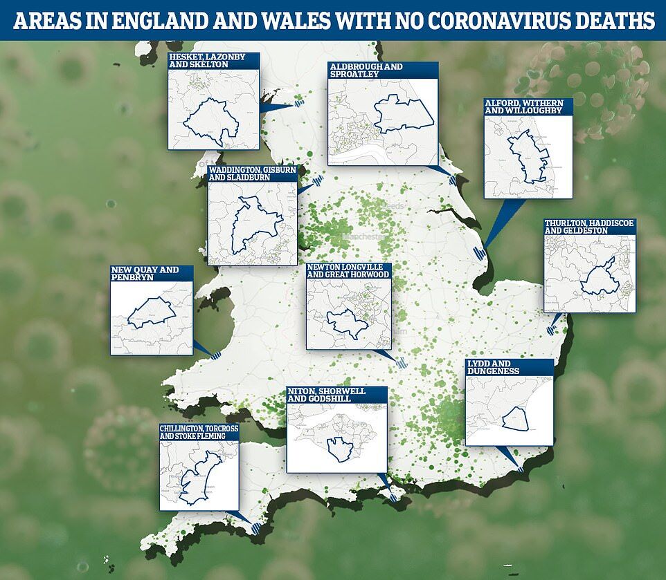 Сотням районов и деревень Британии удалось избежать ада коронавируса: карта