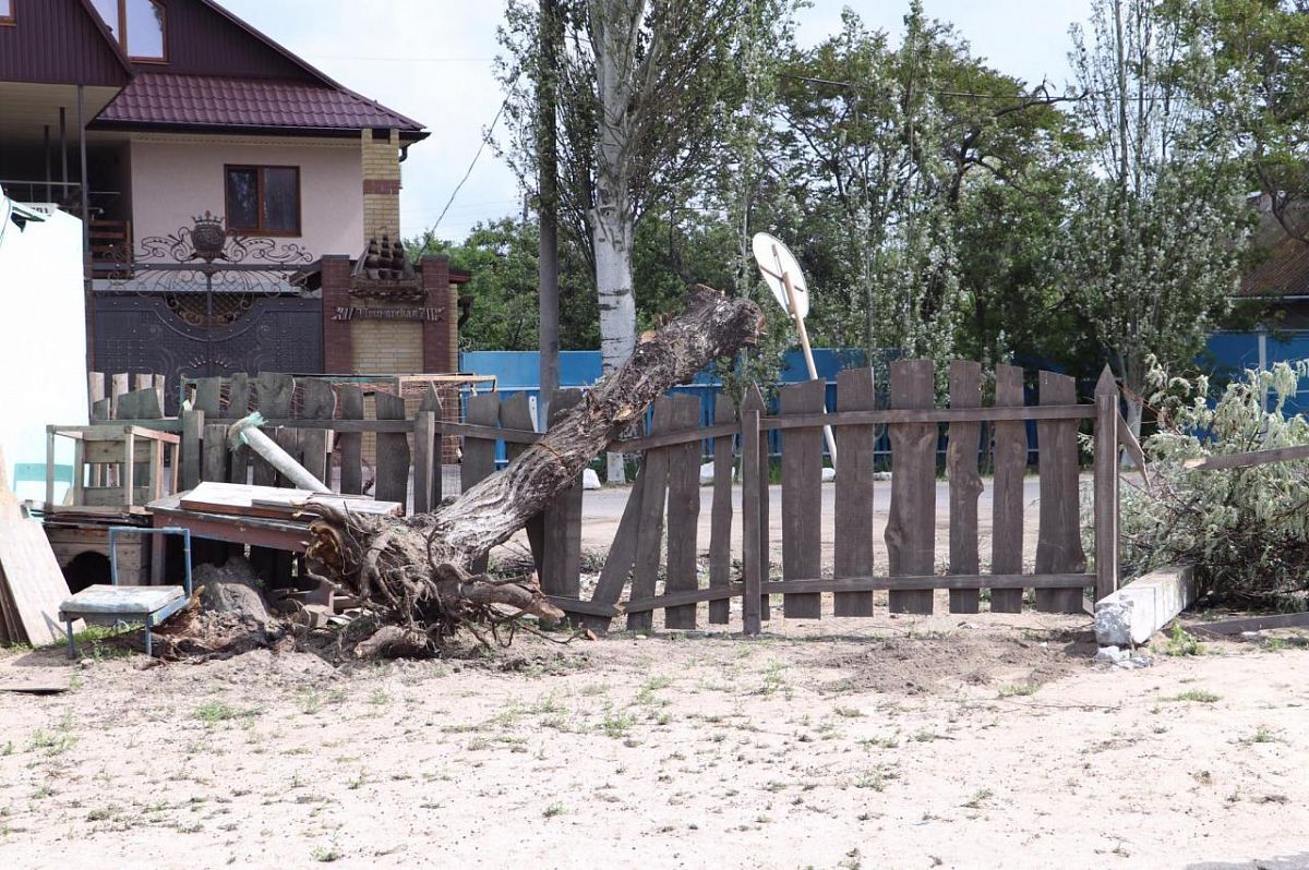 Погодный "армагеддон" обрушился на Бердянск: сносило крыши, падали деревья. Фото и видео