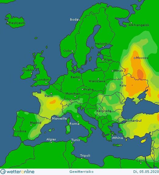 Карта погоди в Україні 5 травня