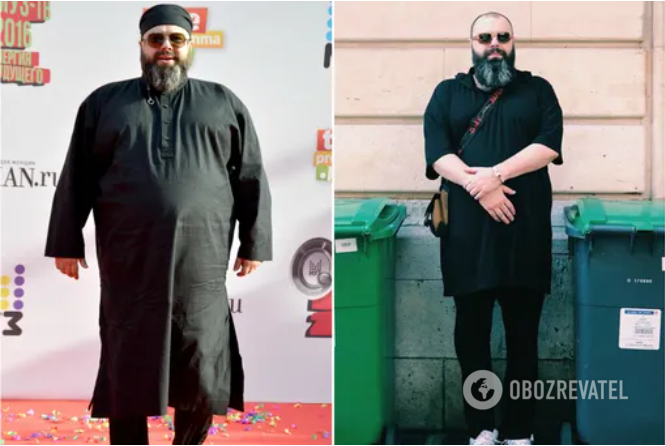 Максим Фадеев до и после похудения