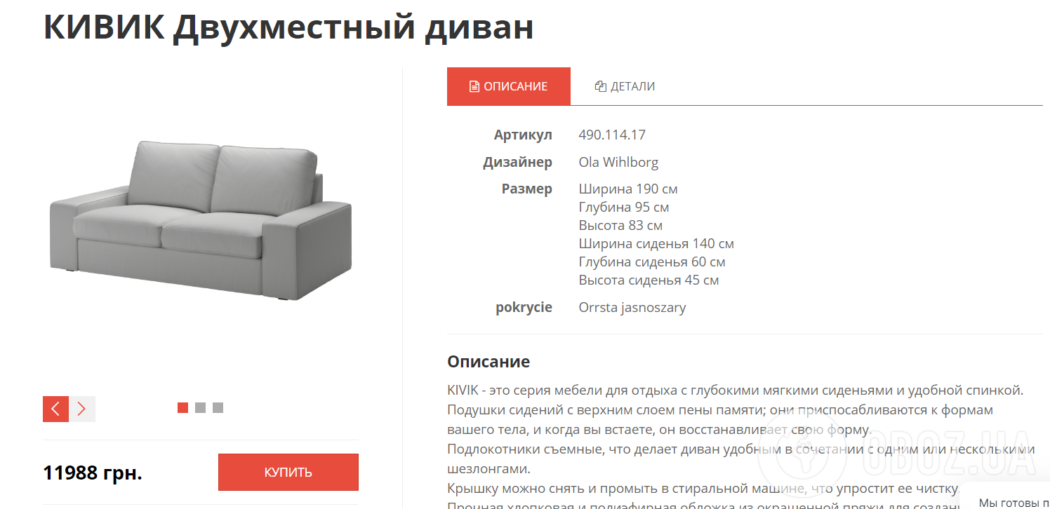 Вартість товару в разі замовлення в посередників