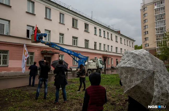 Акция к 9 Мая в Новосибирске