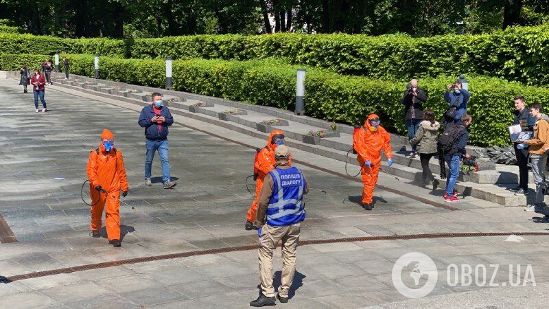 Дезінфекція біля Вічного вогню