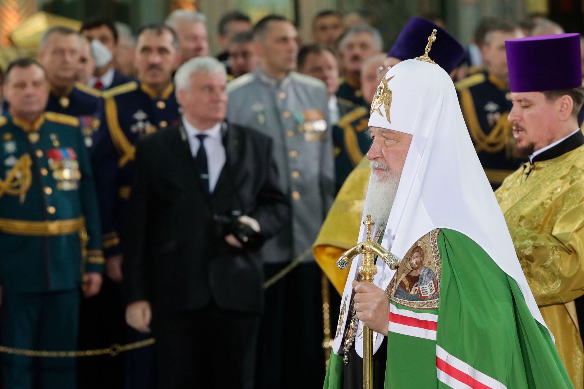 Патриарх Кирилл освятил главный храм ВС РФ