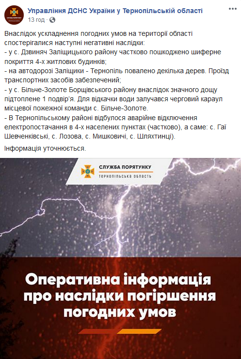 Украину накрыли мощнейшие бури: последствия непогоды