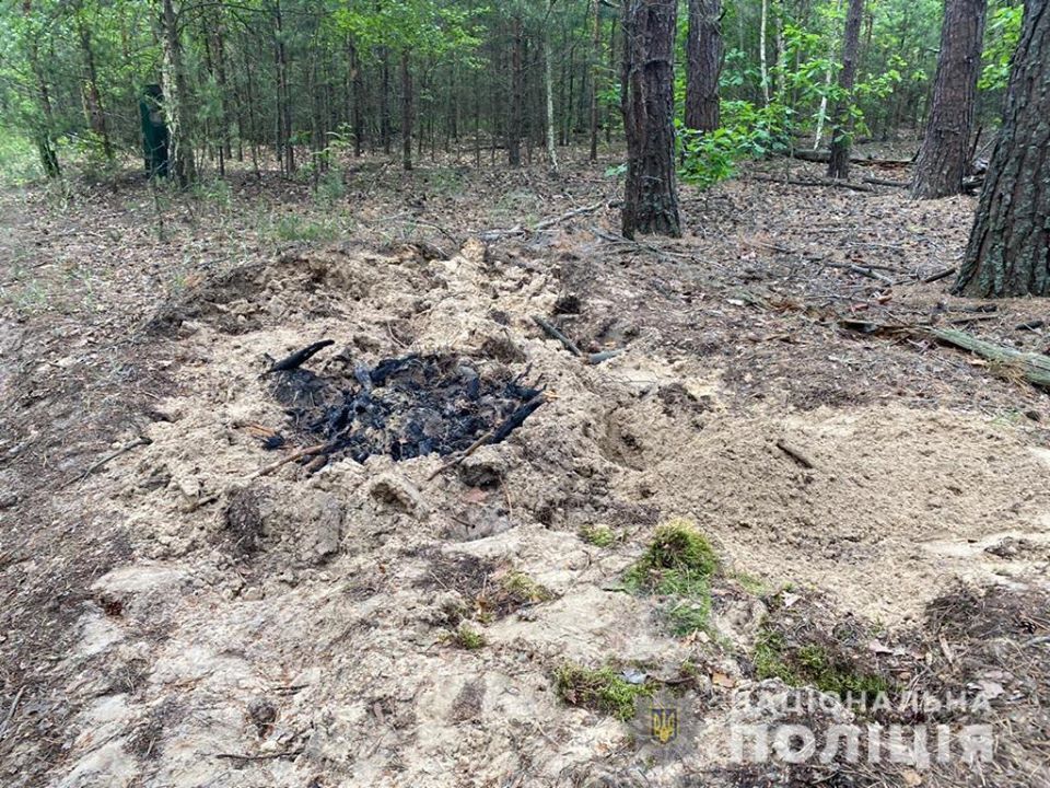 Под Киевом в лесу нашли закопанные тела