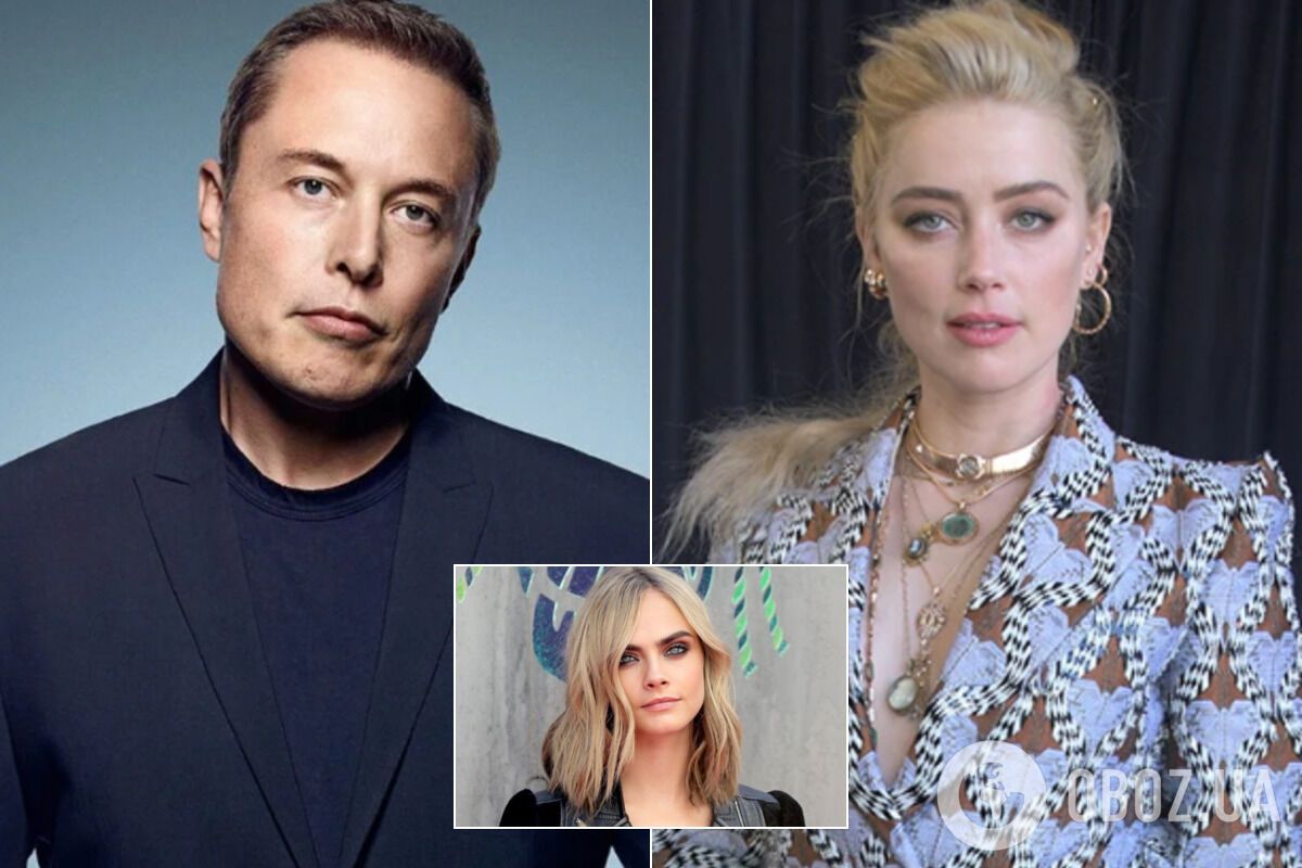 Маск відповів на звинувачення в груповому сексі з Херд і Делевінь