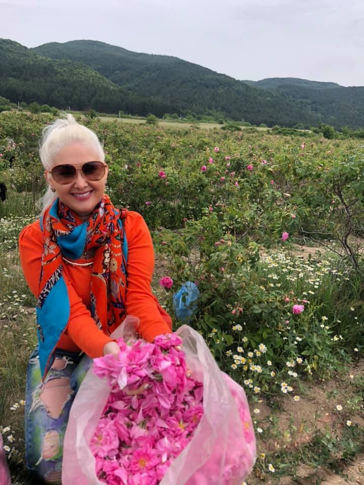 Катерина Бужинська на фестивалі троянд