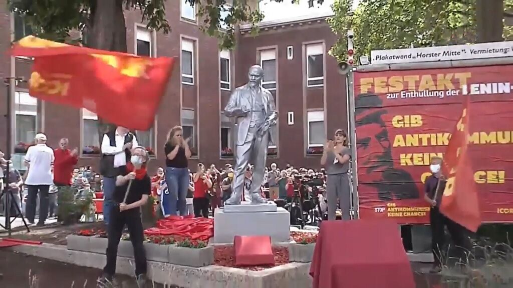 Открытие памятника Ленину в Гельзенкирхене