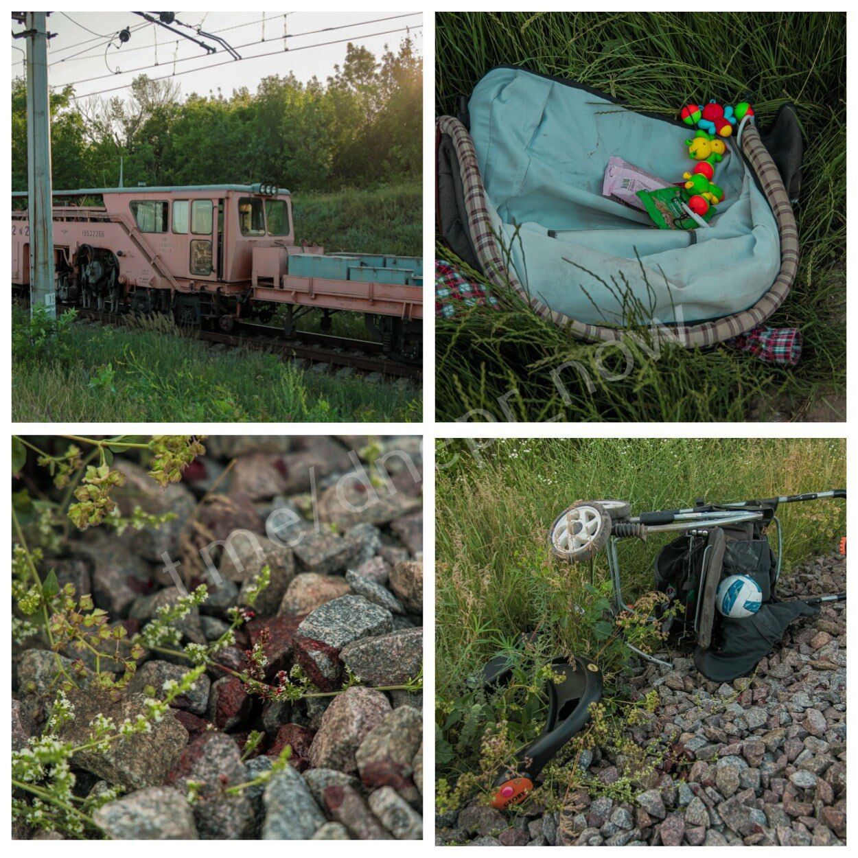 У Дніпрі потяг збив візок із дитиною. Telegram-канал "Х*вий Дніпро"