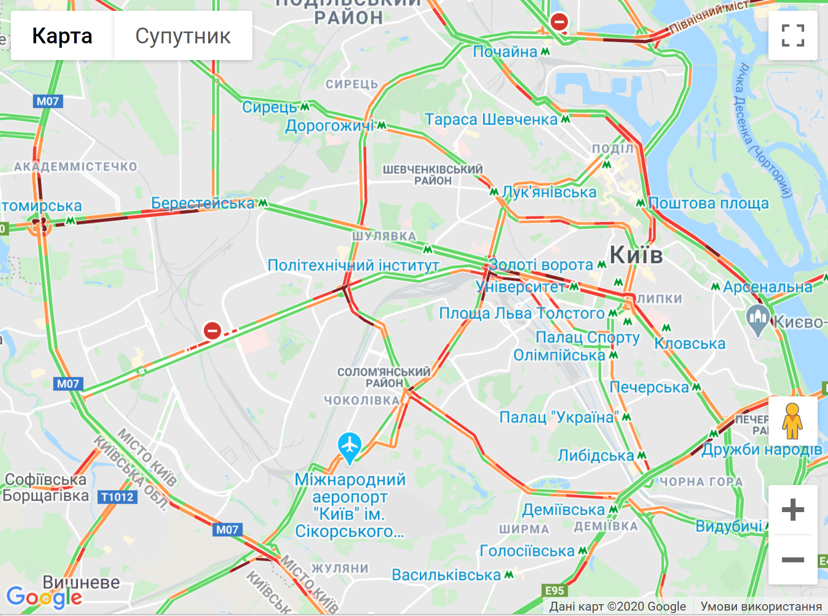 Пробки в Киеве 26 июня.
