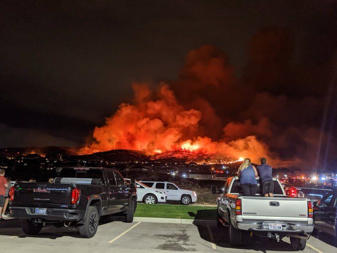Пожежа в штаті Юта, США