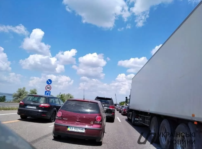 Пробка на дороге из Одессы