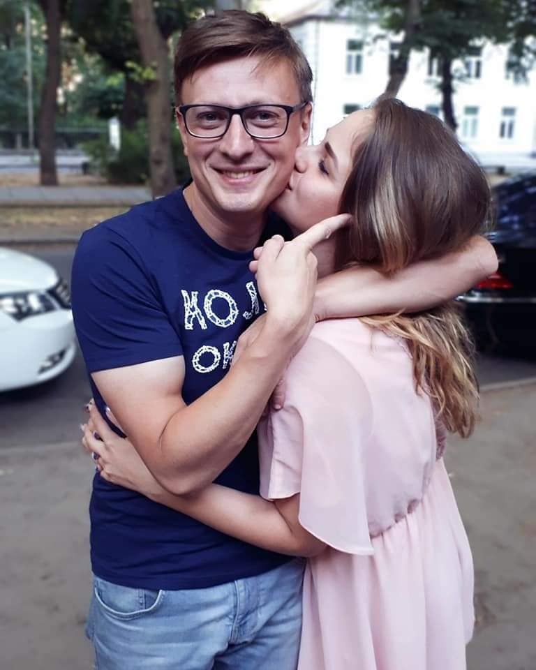 Олександра з чоловіком Вадимом