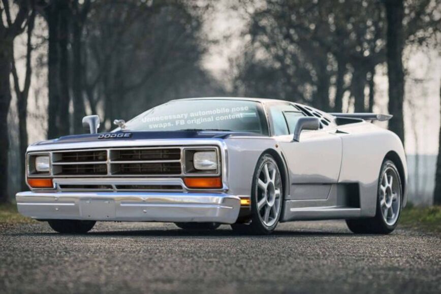 Bugatti EB110 + Dodge Ram