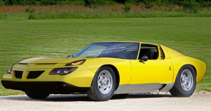 Lamborghini Miura + Pontiac Aztek