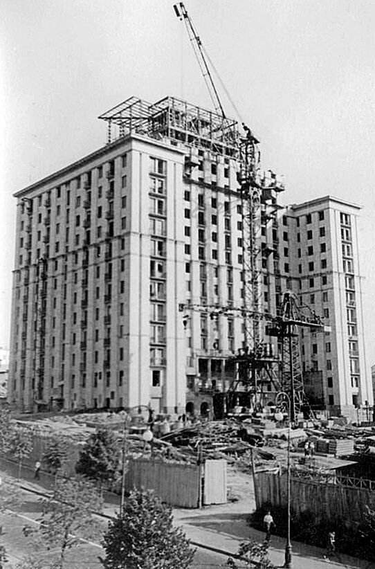 "Главный" отель Киева – "Украина". Строительство в 1959-1960-х годах