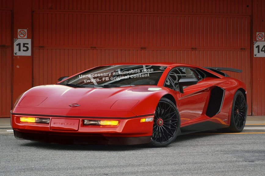 Lamborghini Aventador SuperVeloce + Chevrolet Corvette